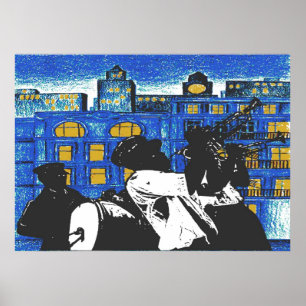 Brass Band, New Orleans Poster