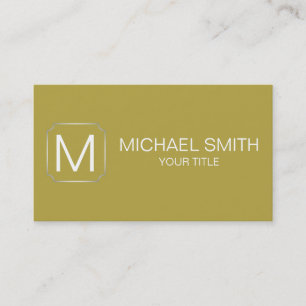Brass colour background business card
