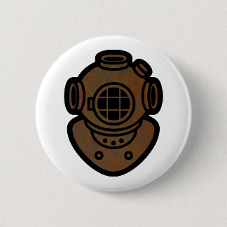 Brass Diving Helmet 2 Inch Round Button