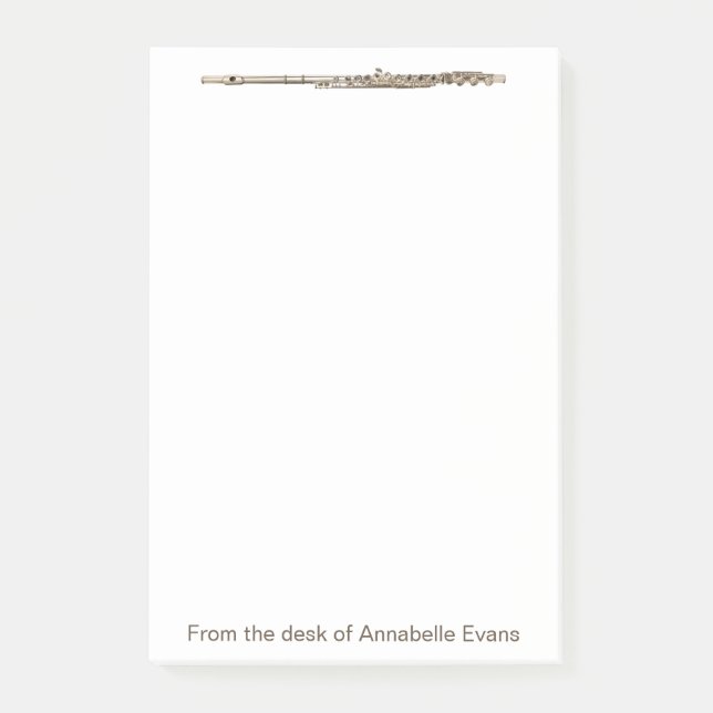 Brass Flute Post-it Notes (Front)