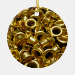 Brass Grommets Tree Ornament