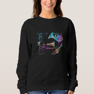 Brass Instrument Silhouette Brass Instruments Sweatshirt