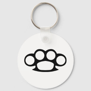 Brass Knuckle Duster Keychain
