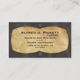 Brass Plate Frame Business Card