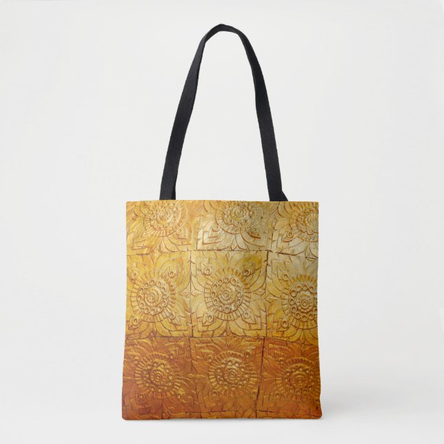 Brass square with patternabstract, art, graphic de tote bag (Front)