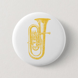 "Brass" Tuba 2 Inch Round Button
