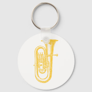 "Brass" Tuba Keychain