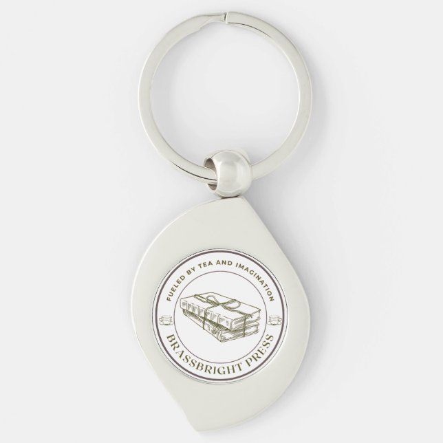 Brassbright Press Button Keychain (Front)