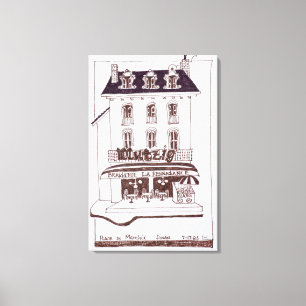 Brasserie La Renaissance   Place du Marche, Dinan Canvas Print