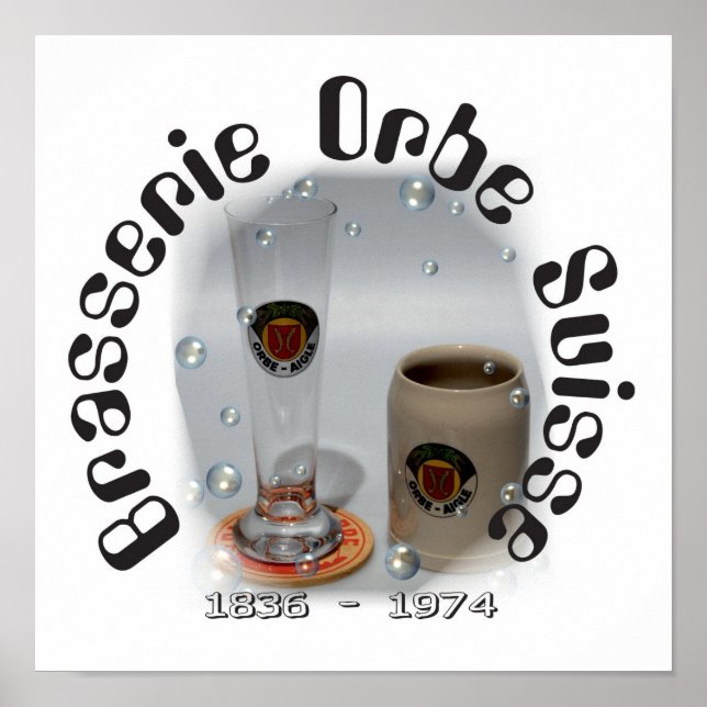Brasserie Orbe Suisse Poster (Front)