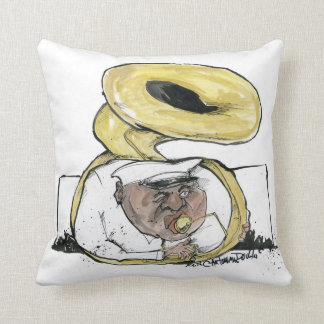 brassman from new orleans throw pillow