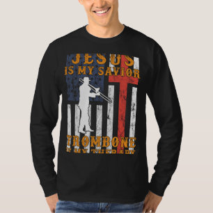 Brassy Faith: Jesus is my Saviour, Trombone is my  T-Shirt