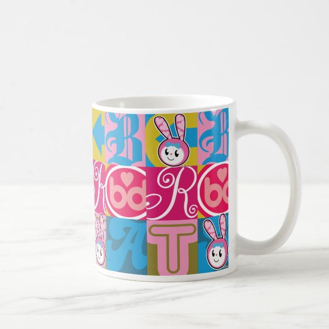 BRAT BUNNY Blocks Coffee Mug (Right)