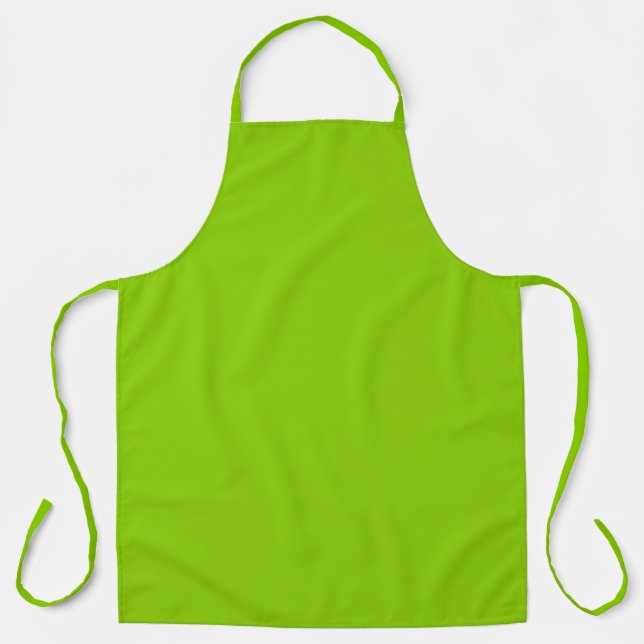 Brat Green Solid Colour Apron (Front)