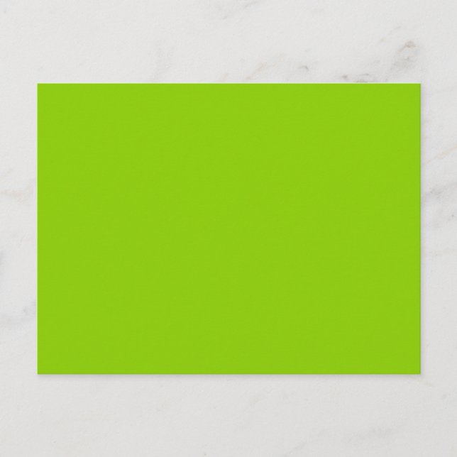 Brat Green Solid Colour Postcard (Front)