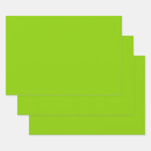 Brat Green Solid Colour  Wrapping Paper Sheet