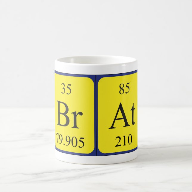 Brat periodic table name mug (Center)