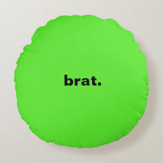 brat summer round pillow