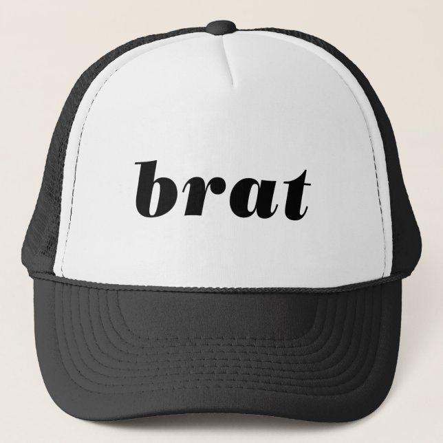 BRAT - Word.... express yourself! Trucker Hat (Front)