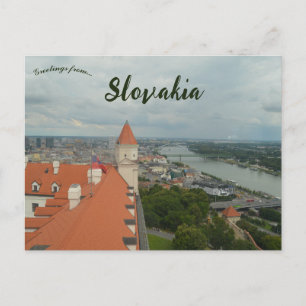 Bratislava and the Danube River in Slovakia Postcard