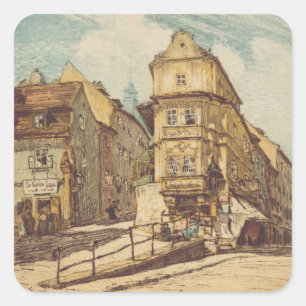 Bratislava by Richard Lux Square Sticker