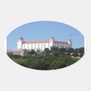 bratislava castle oval sticker