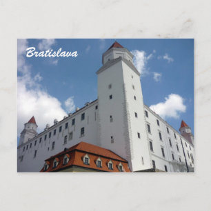 bratislava castle slovakia postcard