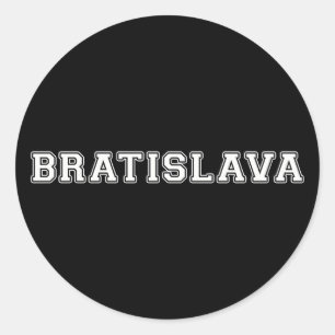 Bratislava Classic Round Sticker