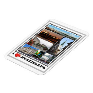 Bratislava - I Love - Slovakia - Magnet