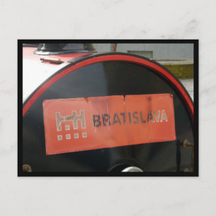 bratislava signage postcard