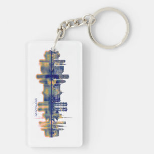 Bratislava Skyline Keychain