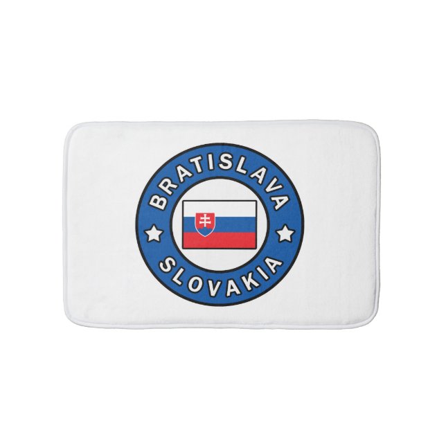 Bratislava Slovakia Bath Mat (Front)