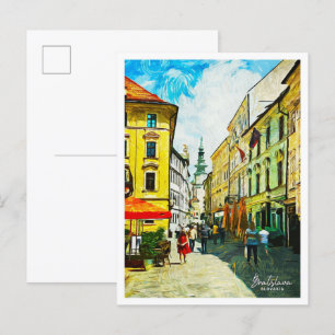 Bratislava Slovakia Beautiful Oil Painting Postcard