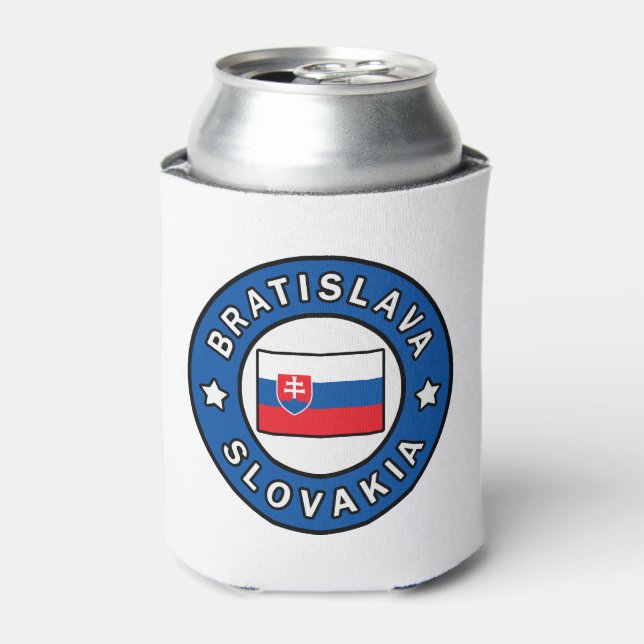 Bratislava Slovakia Can Cooler (Can Front)