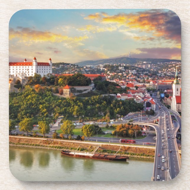 Bratislava, Slovakia Coaster (Front)