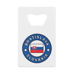 Bratislava Slovakia Credit Card Bottle Opener