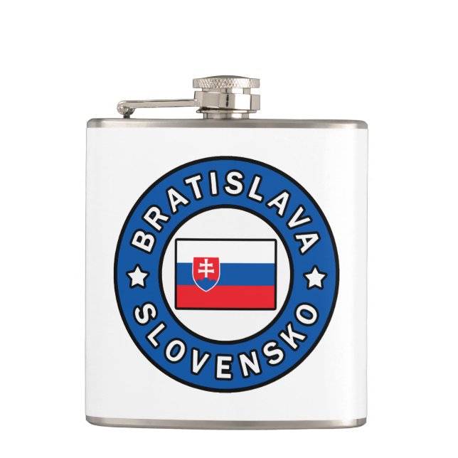 Bratislava Slovensko Hip Flask (Front)