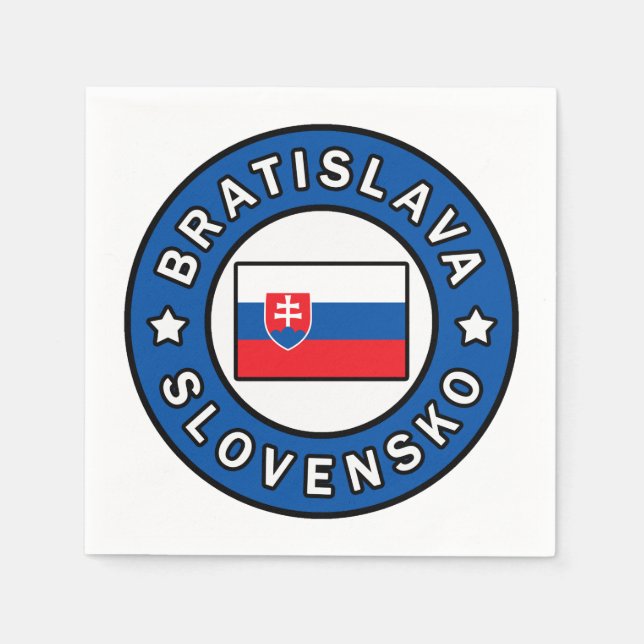 Bratislava Slovensko Napkin (Front)