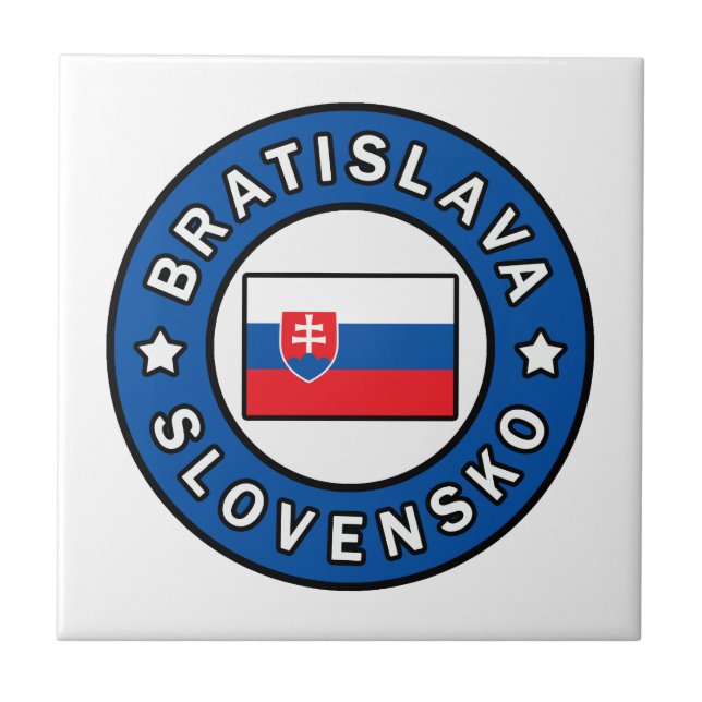 Bratislava Slovensko Tile (Front)