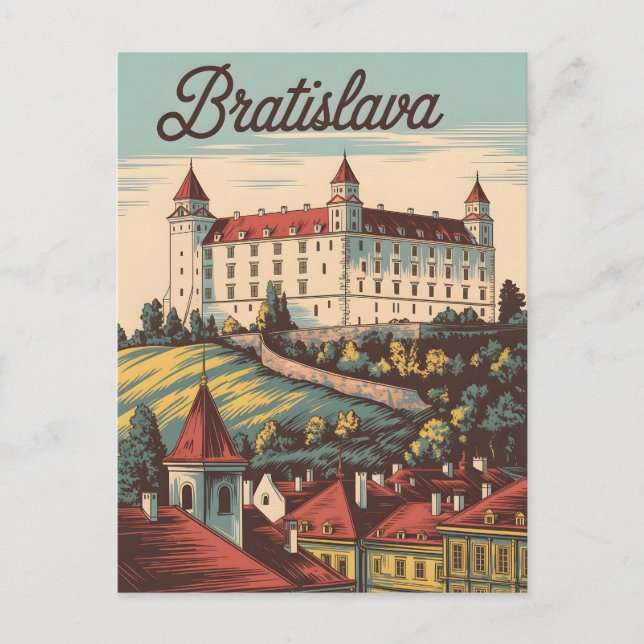 Bratislava vintage postcard (Front)