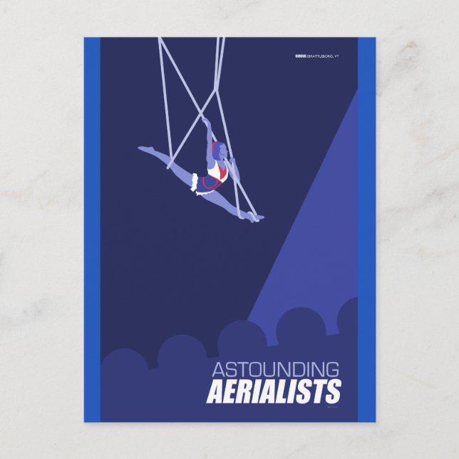 Brattleboro Circus Arts - Astounding Aerialists Postcard (Front)