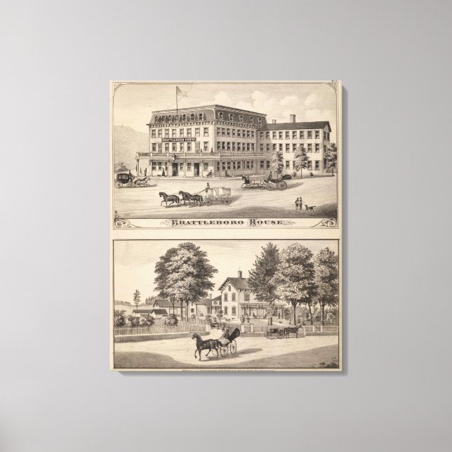 Brattleboro House Canvas Print (Front)
