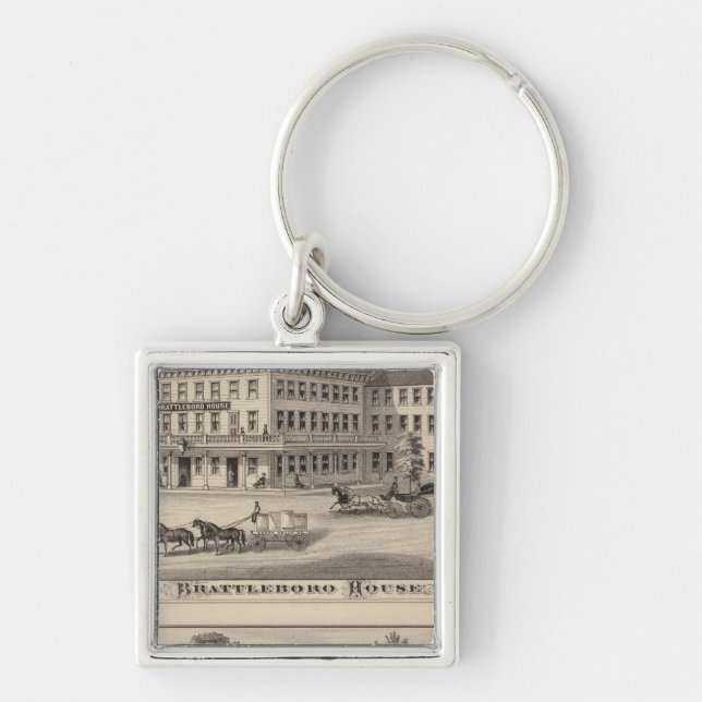Brattleboro House Keychain (Front)