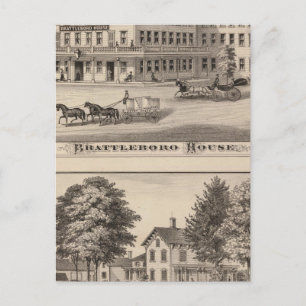 Brattleboro House Postcard