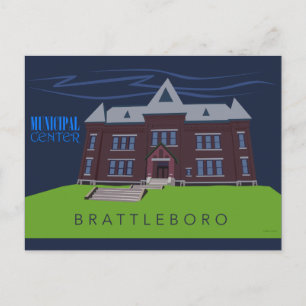 Brattleboro Municipal Centre Postcard