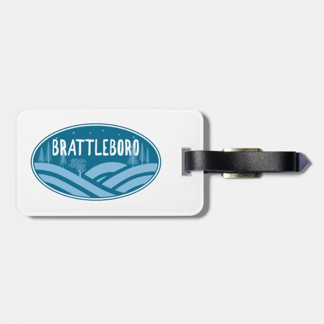Brattleboro Vermont Outdoors Luggage Tag (Back Horizontal)