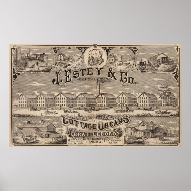 Brattleboro Vermont Poster (Front)