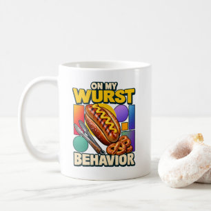 Bratwurst On My Wurst Behavior Grill Master Coffee Mug
