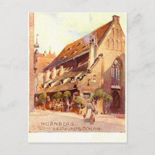 Bratwurstglöcklein, Nürnberg Germany 1910 Vintage Postcard