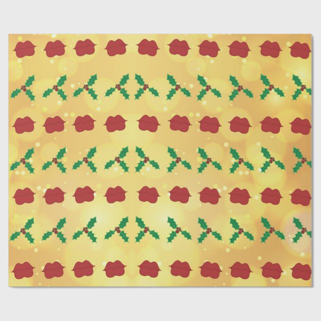 Bratz Lips & Mistletoe Wrapping Paper (Flat)